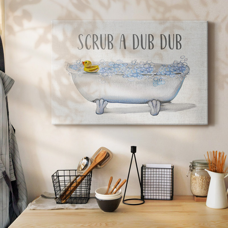 Scrub a Dub-Gallery, toile tendue, H 12 po x l 18 po