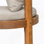 Tabouret d'extérieur en bois de teck avec coussin beige, ensemble de 2-393047668