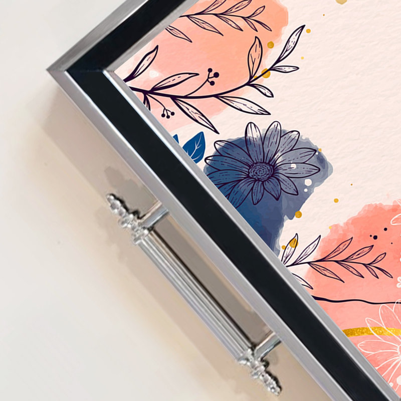 Élégant plateau en verre de 19,7 po x 11,4 po x 1,4 po | Fabrication 100% verre durable | Facile à nettoyer avec un chiffon humide | Idéal pour le service, la présentation décorative et l'organisation | Ajout élégant à la décoration intérieure
