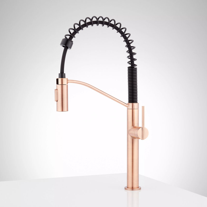 Eiler Single Handle Deck Mounted Pre-Rinse Pull Down Kitchen Faucet