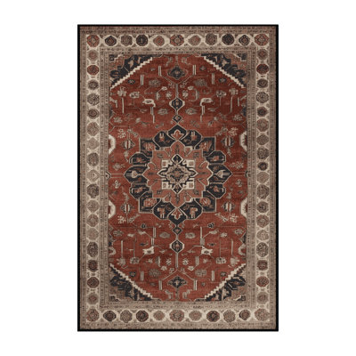Tapis brun lavable à la machine
