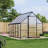 8×10 ft Outdoor Polycarbonate Greenhouse, Walk-In with Quick-Setup Aluminum Frame, Adjustable Roof Vent-124605520-124605525