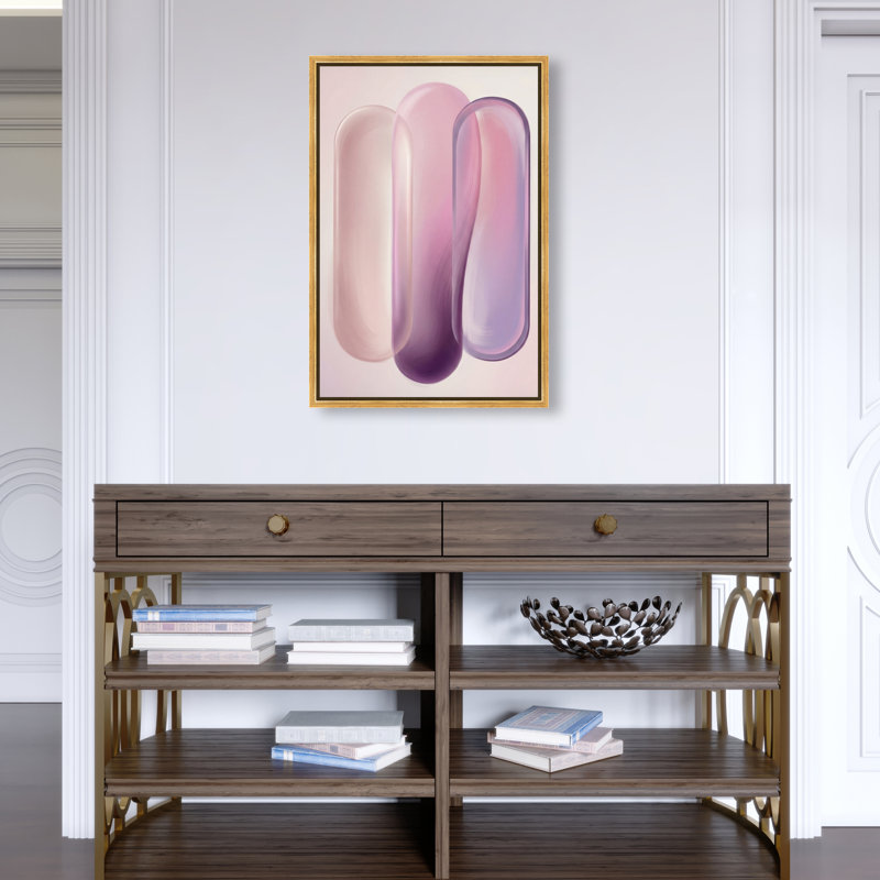 Berry Layers Print by Oliver Gal, 16"H x 11"W, Gold Floater Frame