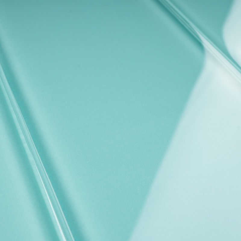Crystile 4" x 12" Glass Mosaic Subway Tile, Blue Green