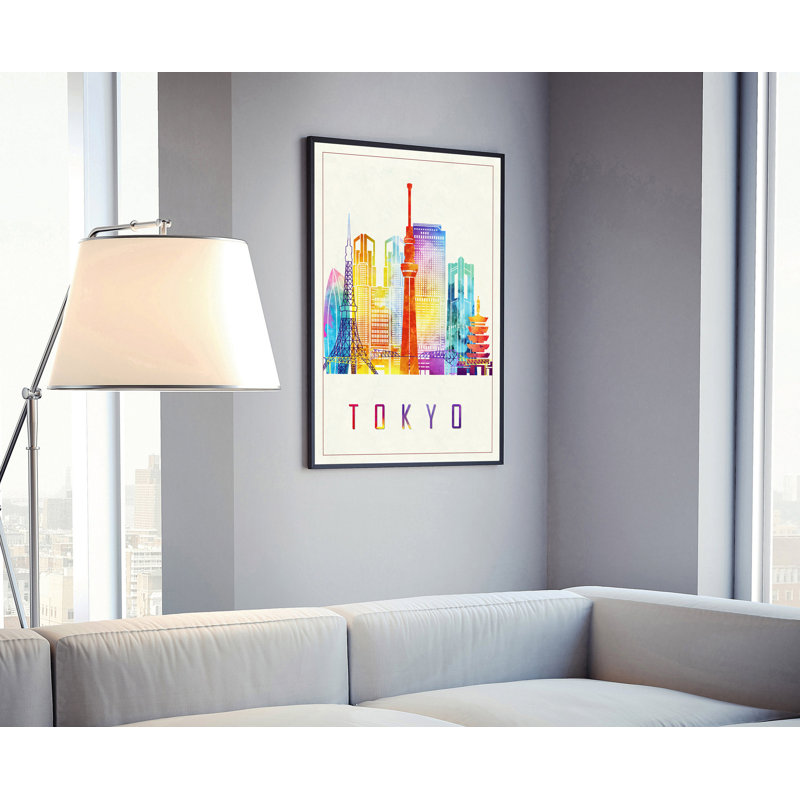 Tokyo - Unframed Painting, 18" H x 12" W x 0.35" D