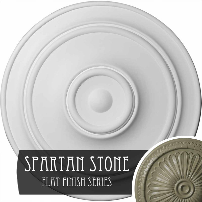 Classic 40.25'' H x 40.25'' W x 3.125'' D Urethane Ceiling Medallion, Spartan Stone