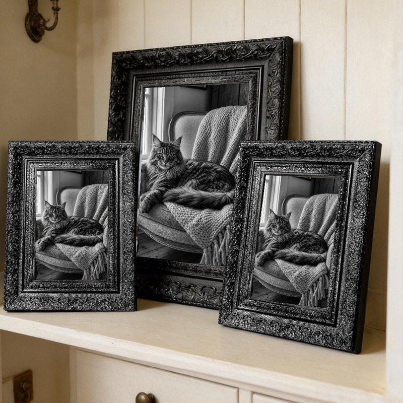 Cadre photo noir 1 PC 11 "x 14" raffiné avec orientation portrait ou paysage, Black, 1, 11" W x 14" H