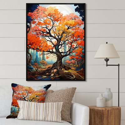 «Maple Tree Neon Vibrancy» sur toile