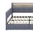 Modern Upholstered Daybed Featuring Storage Footstool, Shelves, 2 Drawers, USB Charging Station and LED Lights-2029470188