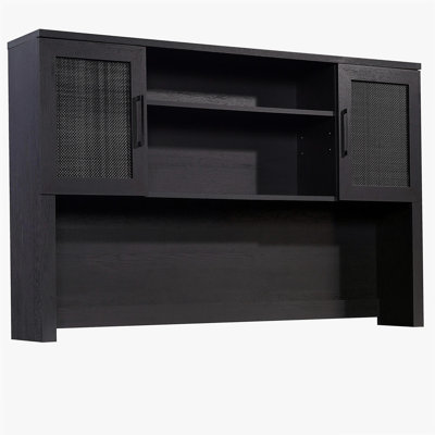 Coastal Hutch with Storage, Black finish