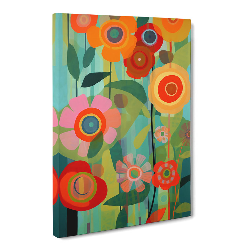 Unique Floral - Wrapped Canvas, 76cm H x 50cm W x 3cm D