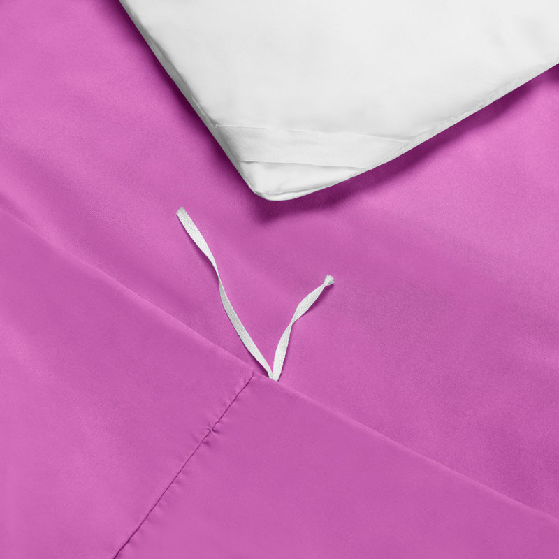Polyester Duvet Cover, Orchid Purple, Full/Double Duvet Cover + 2 Shams