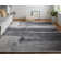 Ramiro Transitional Abstract, Grey/Blue/Ivory Area Rug