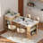 Kitchen Island With Extendable Dining Table, Double-sided Storage, 2 Drawers, Power Outlet And Side Open Shelves-929910232