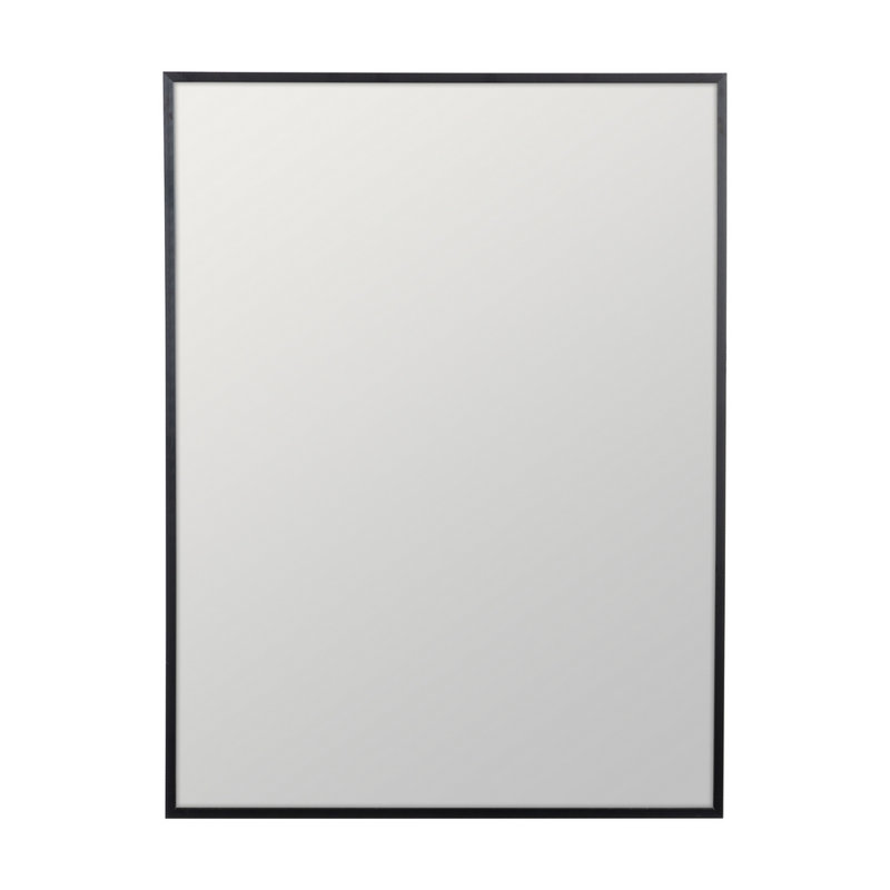 Adoraim Aluminium Rectangle Mirror, Black, 80cm x 60cm