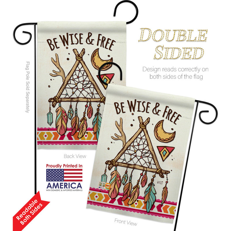 Double Sided 18.5 in. H x 13 in. W Polyester Garden flag