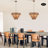Evadne 6 - Light Brown Bowl Pendant