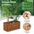 2 Pcs Solid Wood Outdoor Slat Style Flower Planter Box Flowerpot-2043672581