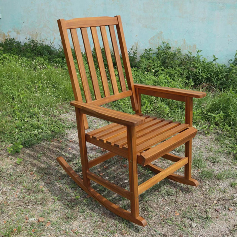 Chaise berçante Kincheloe, Marron clair