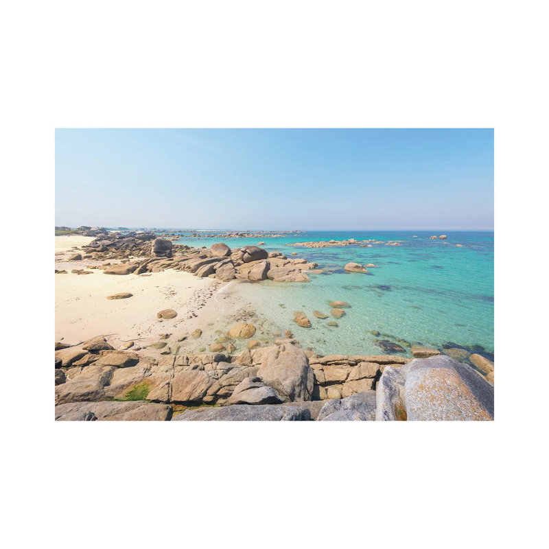Kerlouan Coast And Beach In Brittany by Philippe Manguin - Wrapped Canvas Print, 20.32 cm H x 30.48 cm W