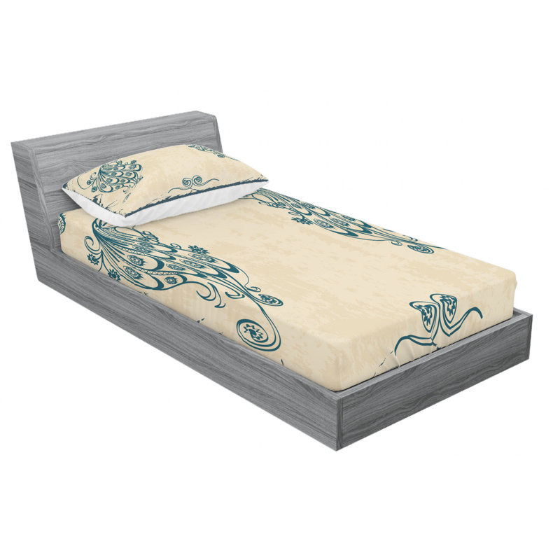 Microfiber Sheet Set, Twin Sheet Set with Fitted Sheet