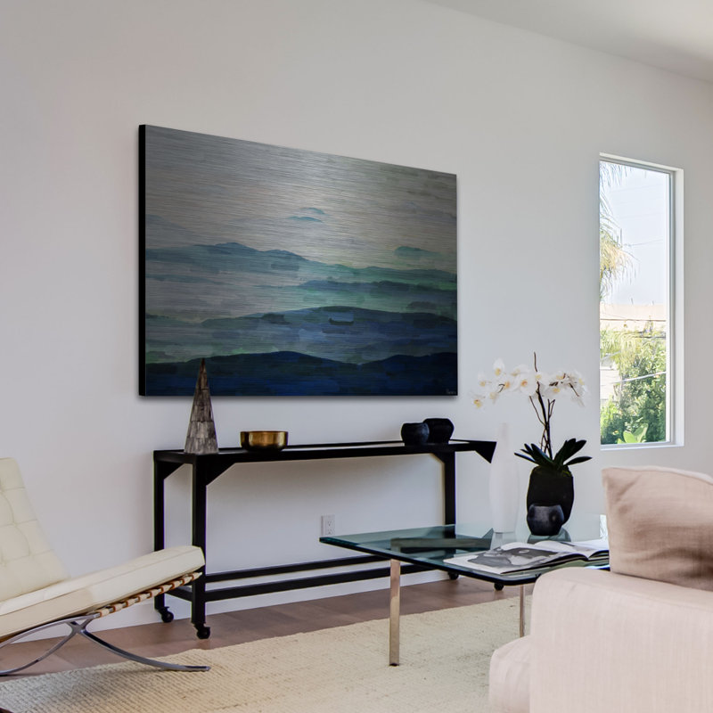 «Mountain Tops», reproduction sur métal, 24 po x 36 po