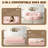 Convertible Floor Sofa Bed with 2 Pillows, Corduroy Fabric, Foam-Filled, No Assembly Required-897488917