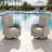 All-Weather Rattan Rocking Swivel Patio Chairs With Cushions-1798146744