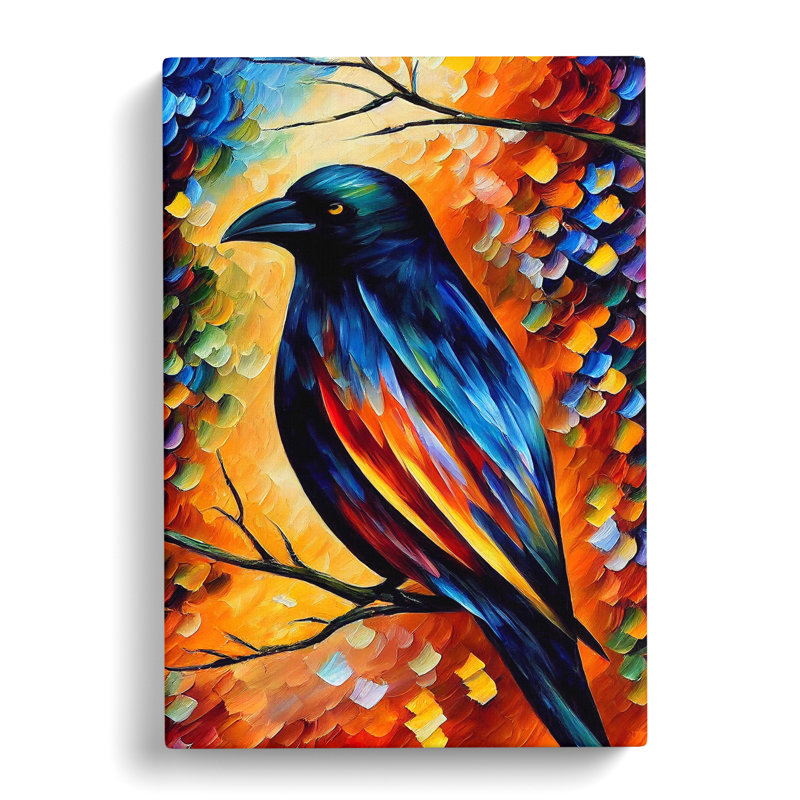 Crow Bird Vol.1 - Wrapped Canvas, 76cm H x 50cm W x 3cm D