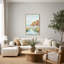 «Watercolor Canyon Cliff Over Teal River», art mural sur toile-538614761