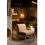 Vance - Fauteuil d'appoint moderne en tissu et bois-108486592