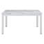 Ensemble de table de salle à manger 5 pièces et 4 chaises d'appoint avec pieds en métal-1093456483