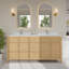 Pendry 72" Freestanding Double Bathroom Vanity with Marble Top-677697851