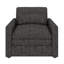 Fauteuil moderne en tissu de chenille, chaises d'appoint confortables en nuage, canapé simple avec coussin double moelleux-1010941906