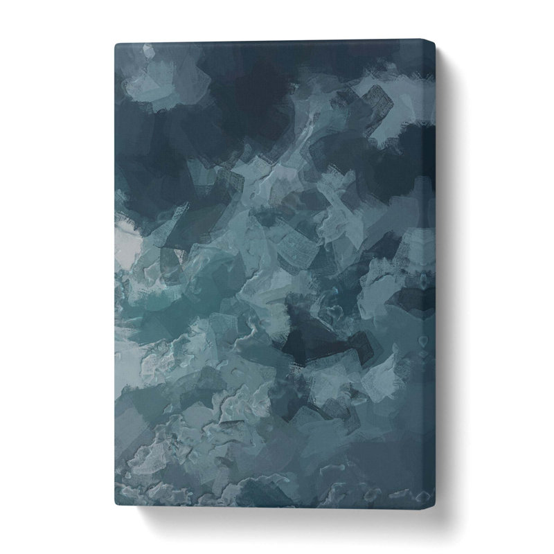 Teal Skies In Abstract - Wrapped Canvas Print, 90 cm H x 60 cm W