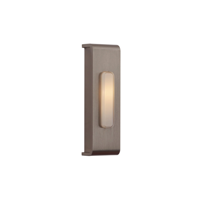 Bouton lumineux à fixation en surface, Nickel poli brossé