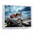 White Floater Framed