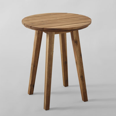Tori Round Acacia Outdoor Side Table , cm W cm D