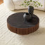 Table basse ronde en fritté et en bois manufacturé 35,43 po-1449970187-1449970190