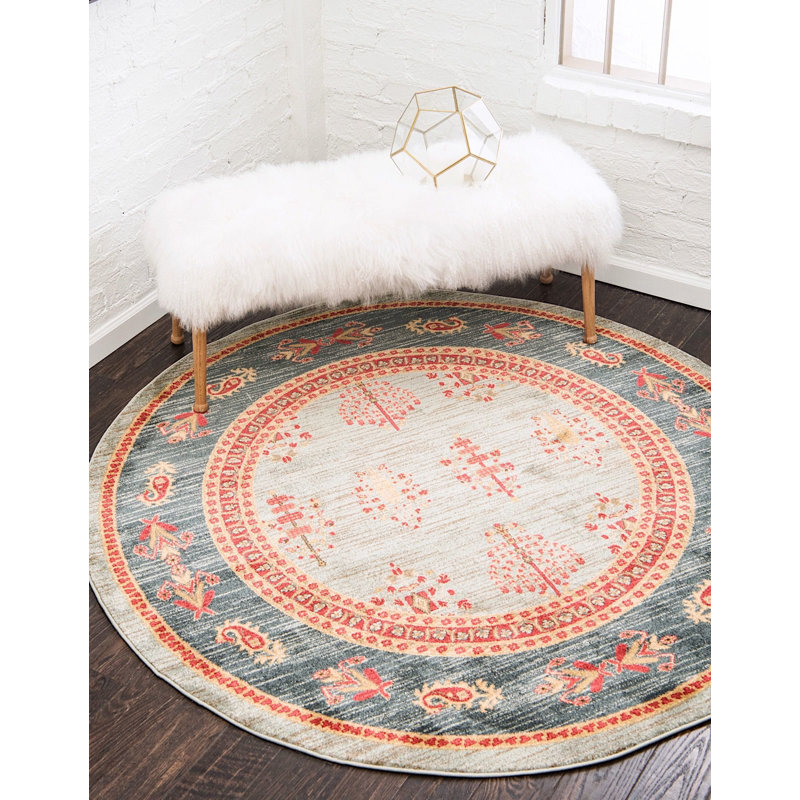 Jaeden Oriental Indoor / Outdoor Rug, Round 3'3"