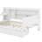 Full Size Wooden Daybed With Drawers, USB And Desk-2001881897