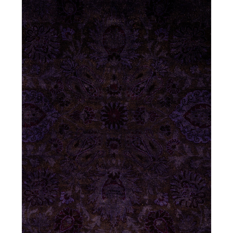 Overdyed One-of-a-Kind 6' 0" X 6' 1" Hand Knotted Area Rug