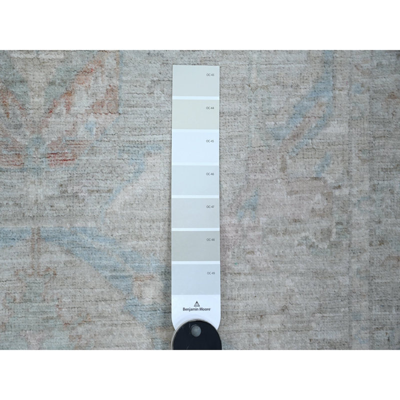 Tapis oriental gris en laine noué à la main 3 pi 1 po x 5 pi Zoroastrian Design 303B3281932A4D2FBE032755C385D8AB