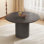  46.46" Modern Round Black Dining Table for Kitchen, Bar, Living Room