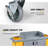 60" Multifunctional Housekeeping Hotel Cart Janitorial Cart With Locking