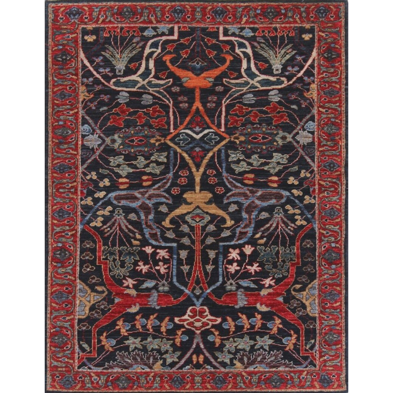 Transitional Hand Knotted Wool Oriental Area Rug