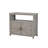 Wooden Patio Bar Table Set With Storage, Buffet Cabinet Sideboard For Outdoor And Indoor