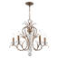 Lustre classique / traditionnel à 5 lumières de style bougie avec détails en cristal Almirah-1559964099