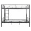 Full XL Over Queen Metal Bunk Bed, Sliver-137955134