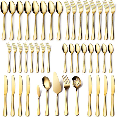 Gold And Silverware Set